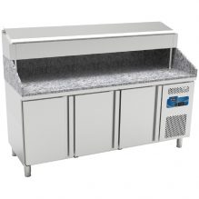 PIZZA AND SALAD PREPARATION REFRIGERATOR WITH GRANITE TOP