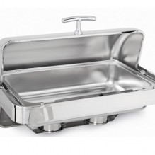 BUILT-IN 180° OPENING COVER ROUND CHAFING DISH SOUP RACK