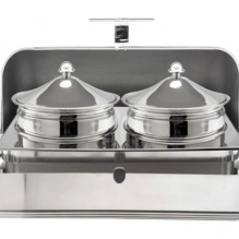 BUILT-IN 180° OPENING DOOR ROUND CHAFING DISH