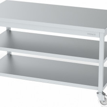 MOBILE WORKBENCH WITH BASE AND INTERMEDIATE SHELF